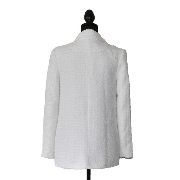 B0 Auth ENDLESS ROSE White Tweed Peak Lapel Single Button Blazer Size XS - Picture 3 of 9